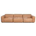 Solae Canyon Tan leather sofa